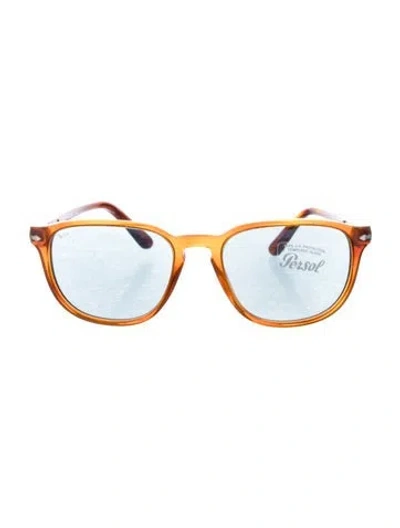 Pre-owned Persol Wayfarer Tinted Sunglasses In Brown