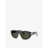 Persol Womens Po0050s Irregular-frame Acetate Sunglasses Black