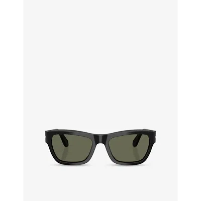 Persol Womens Po0091s Butterfly-frame Acetate Sunglasses Black