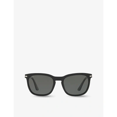 Persol Womens Black Po3193s Square-frame Acetate Sunglasses