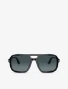 Persol Womens Black Po3328s Pilot-frame Acetate Sunglasses In Black