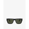 Persol Womens Black Po3348s Square-frame Acetate Sunglasses