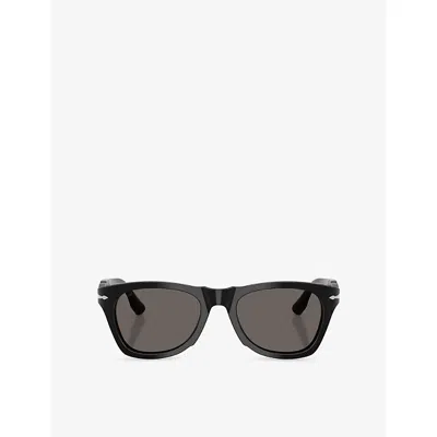 Persol Womens Black Po8001s Phantos-frame Acetate Sunglasses