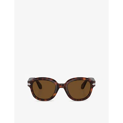 Persol Womens Po0060s Phantos-frame Tortoiseshell Acetate Sunglasses Brown