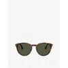 Persol Womens Brown Po3152s Round-frame Acetate Sunglasses
