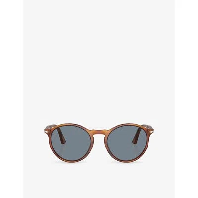 Persol Womens Brown Po3285s Round-frame Acetate Sunglasses