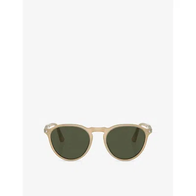 Persol Womens Brown Po3286s Phantos-frame Acetate Sunglasses In Neutral