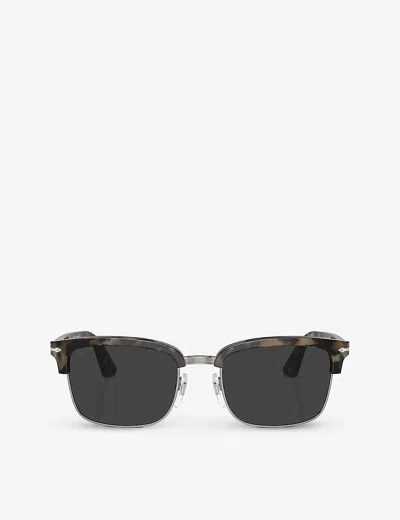Persol Womens Brown Po3327s Rectangle-frame Acetate Sunglasses