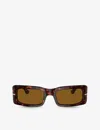 Persol Mens Brown Po3332s Francis Rectangle-frame Acetate Sunglasses In Brown