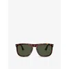 Persol Womens Po3336s Pilot-frame Acetate Sunglasses Brown