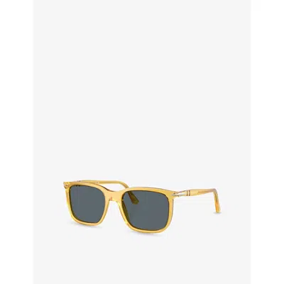 Persol Womens Po3357s Rectangle-frame Acetate Sunglasses Cream