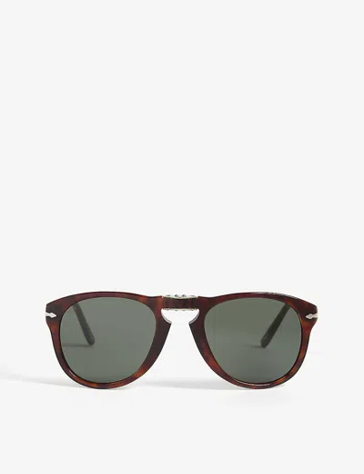 PERSOL WOMENS HAVANA PO2431 TORTOISESHELL SQUARE-FRAME SUNGLASSES,59690269