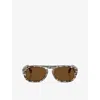 Persol Womens Po3369s Pilot-frame Acetate Sunglasses Multi-coloured