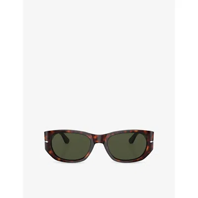 Persol Womens  Po3307s Pillow-frame Acetate Sunglasses In Brown