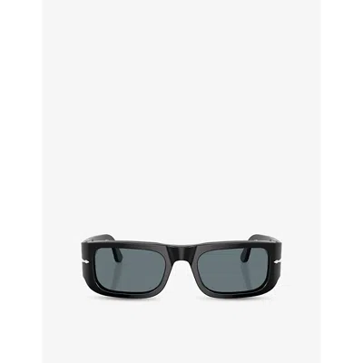 PERSOL WOMENS BLACK PO3362S PILLOW-FRAME ACETATE SUNGLASSES