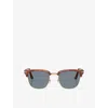 Persol Womens Brown Po3375s Square-frame Acetate Sunglasses In Brown