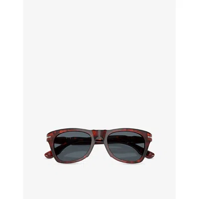 Persol Womens Po8001s Square-frame Acetate Sunglasses Brown