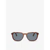 Persol Womens Suprema Round-frame Tortoiseshell Acetate Sunglasses