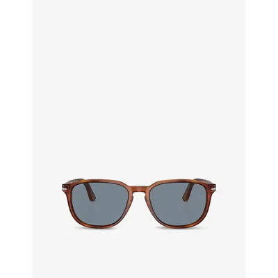 Persol Womens Suprema Round-frame Tortoiseshell Acetate Sunglasses In Multi