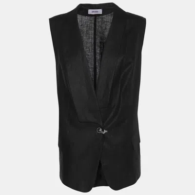 Pre-owned Persona Black Linen Waist Coat L
