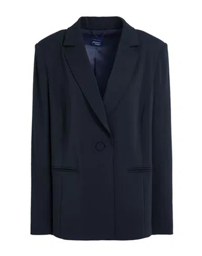 Persona By Marina Rinaldi Woman Blazer Midnight Blue Size 16 Polyester, Elastane