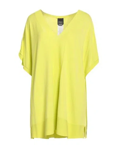 Persona By Marina Rinaldi Woman Sweater Lime Green Size Xl Viscose, Polyester In Yellow