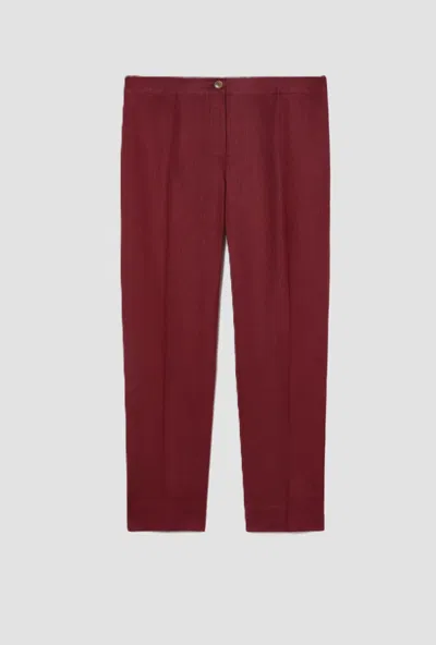 Persona Slim Fit Woman Bourdeaux In Burgundy
