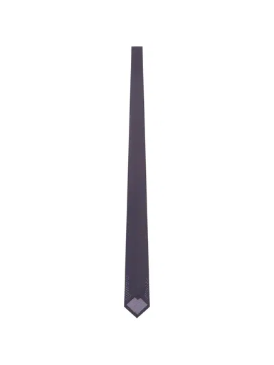 Personality Knitted Pointed-tip Tie In Purple