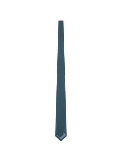 Personality Pointed-tip Knitted Tie In Blue
