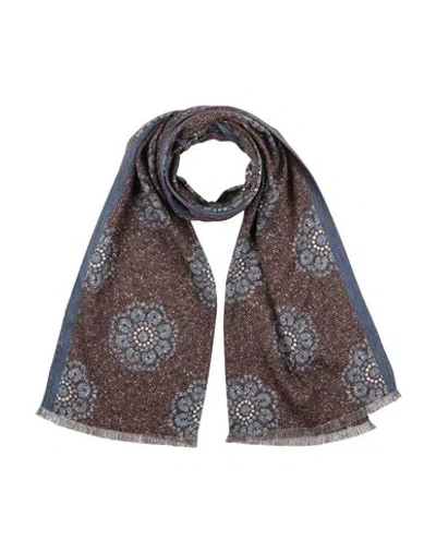 Personality Woman Scarf Brown Size - Silk