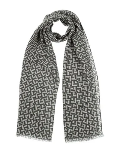 Personality Woman Scarf Lead Size - Wool In Gray