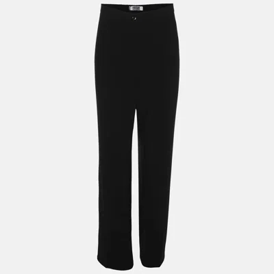 Perte By Krizia Black Stretch Crepe Pants Xl
