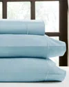 Perthshire Platinum Collection 1000tc Solid Sateen 4pc Sheet Set In Blue