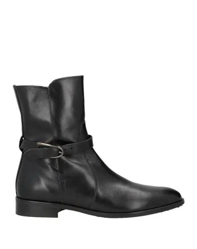 Pertini Woman Ankle Boots Black Size 6 Leather