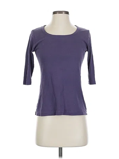 Pre-owned Peruvian Connection 3/4 Sleeve T-shirt In Purple