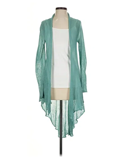 Pre-owned Peruvian Connection Cardigan Sweater In Teal