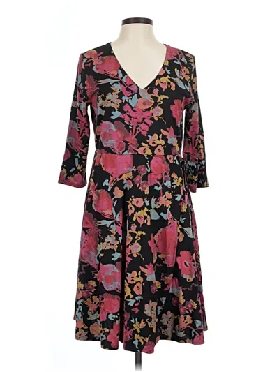 Pre-owned Peruvian Connection Casual Dress In Black