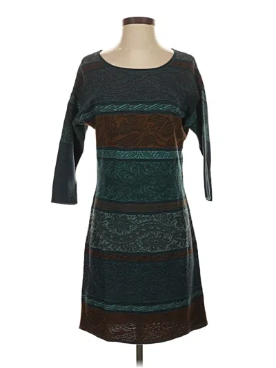 Pre-owned Peruvian Connection Casual Dress In Blue