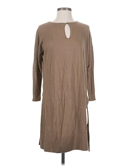 Pre-owned Peruvian Connection Casual Dress In Brown