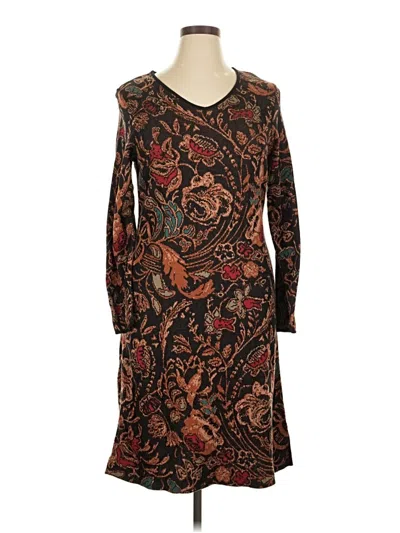 Pre-owned Peruvian Connection Casual Dress In Brown