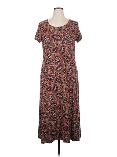 Pre-owned Peruvian Connection Casual Dress In Brown
