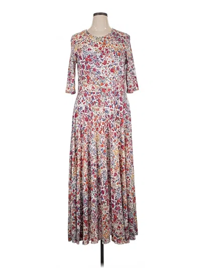 Pre-owned Peruvian Connection Casual Dress In Brown