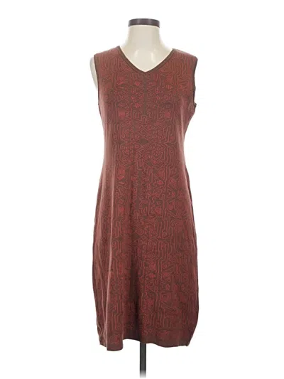 Pre-owned Peruvian Connection Casual Dress In Brown