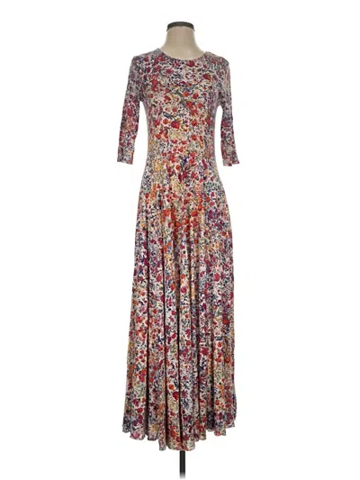 Pre-owned Peruvian Connection Casual Dress In Brown