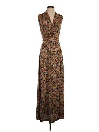 Pre-owned Peruvian Connection Casual Dress In Brown