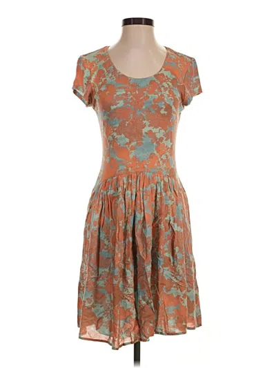 Pre-owned Peruvian Connection Casual Dress In Brown