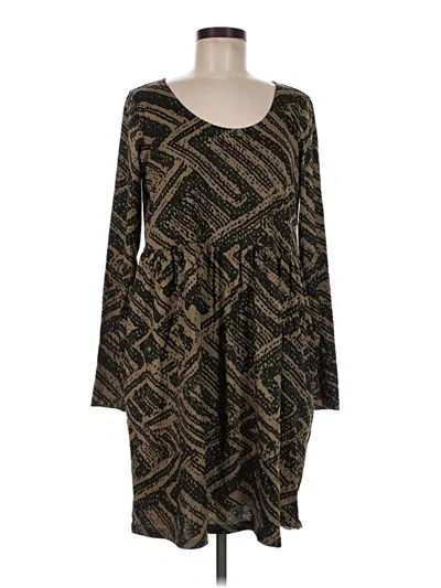 Pre-owned Peruvian Connection Casual Dress In Brown