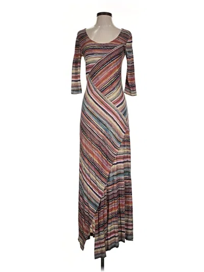 Pre-owned Peruvian Connection Casual Dress In Brown