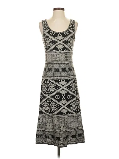 Pre-owned Peruvian Connection Casual Dress In Gray