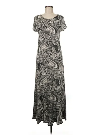 Pre-owned Peruvian Connection Casual Dress In Gray